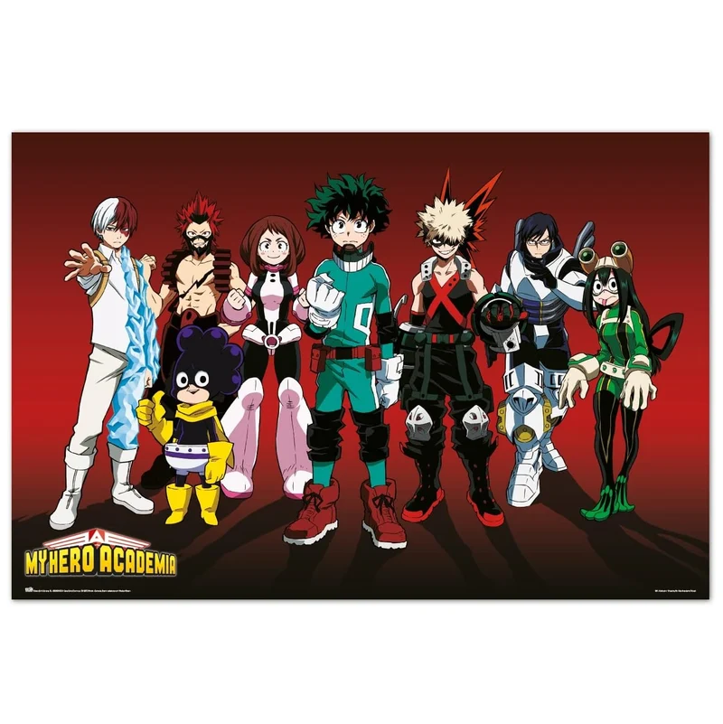 Maxi Poster Anime: (My Hero Academia Version) Manga a Parete Incorniciabile da Cameretta Fumetti Manga 91x61 cm