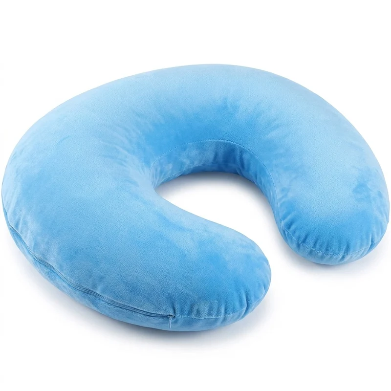 U‑Shape Reading & Gaming Cushion — Crochet Tatting Arm Support for TV, Desk & Travel