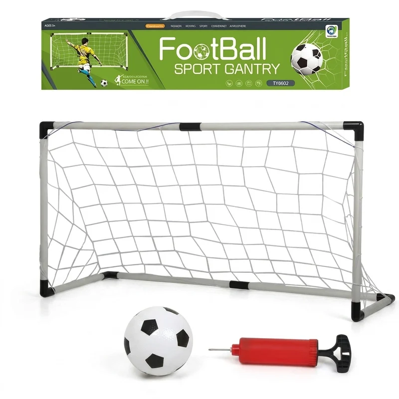 Portable Foldable Football Goal for Kids - Practice Net Frame