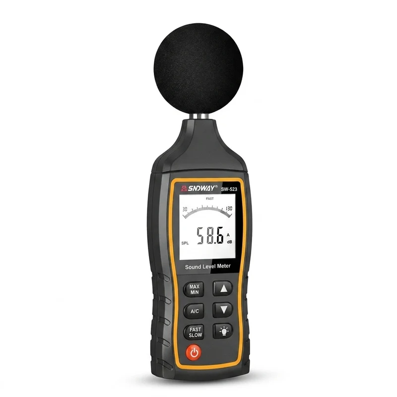 SW-523 / SW-524 Digital Sound Level Meter (30–130 dB) Handheld Noise Meter
