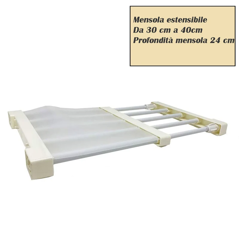 Mensola estensibile per armadio mobile stand varie dimensioni