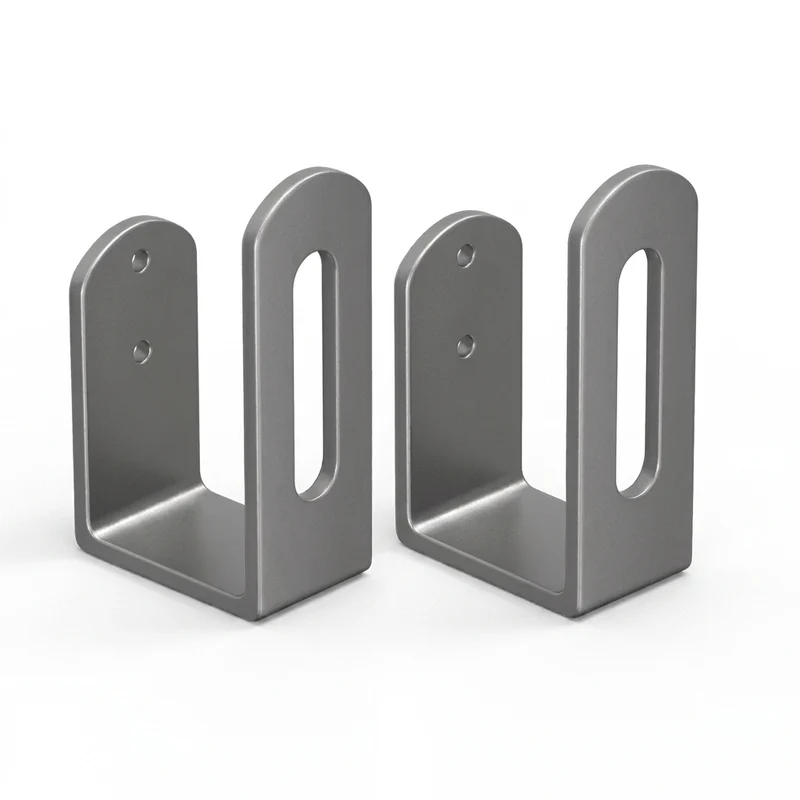 2-pack Pot Lid & Cutting Board Holder — Wall-Mounted Metal Rack (Black or Grey)
