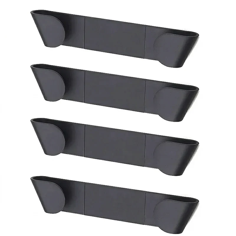Self‑Adhesive Wall‑Mounted Pot Lid Rack – Black (1/2/4 pcs)