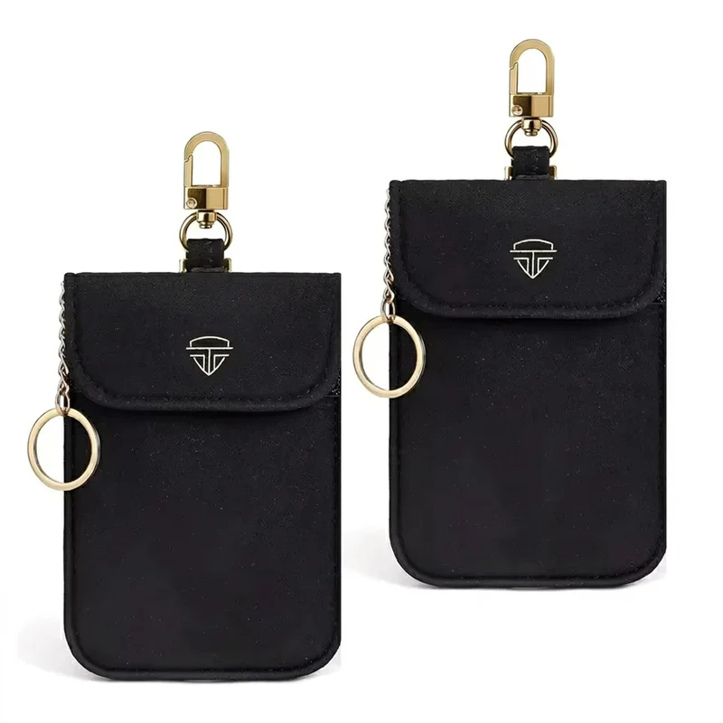 Faraday Key Pouch – RFID Shielding Key Fob Case with Wrist Strap