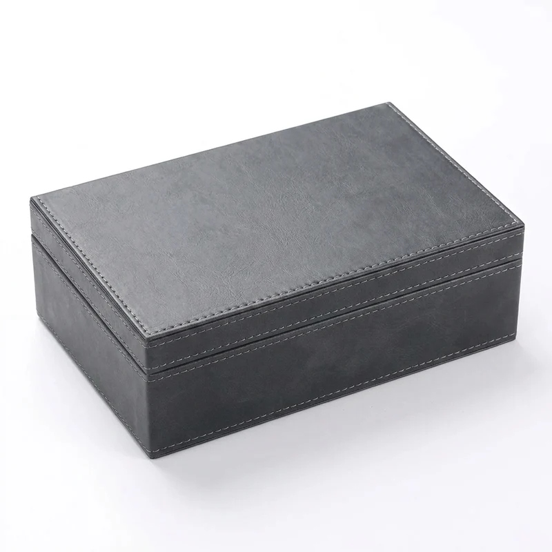 PU Leather Faraday Box for Car Keys – RFID Signal‑Blocking Key Fob Protector