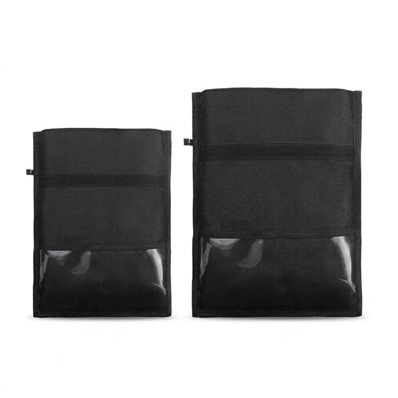 RFID Blocking Faraday Pouch – Anti‑Tracking Phone, Card & Key Shield, Large Wallet Case, Black
