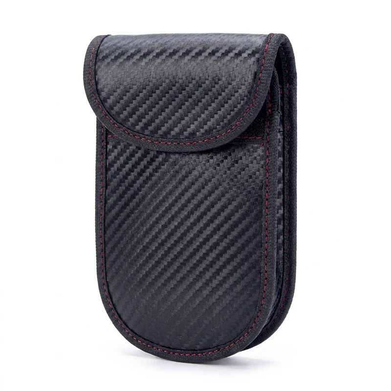 Signal-Blocking Car Key Pouch – RFID Faraday Bag, Two Pockets