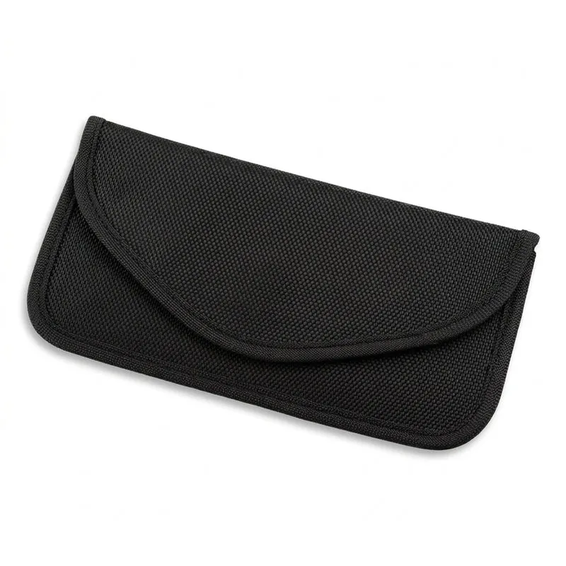 Universal Car Key RFID Signal Blocker Pouch – Faraday Fob Shield (Nylon, Black)