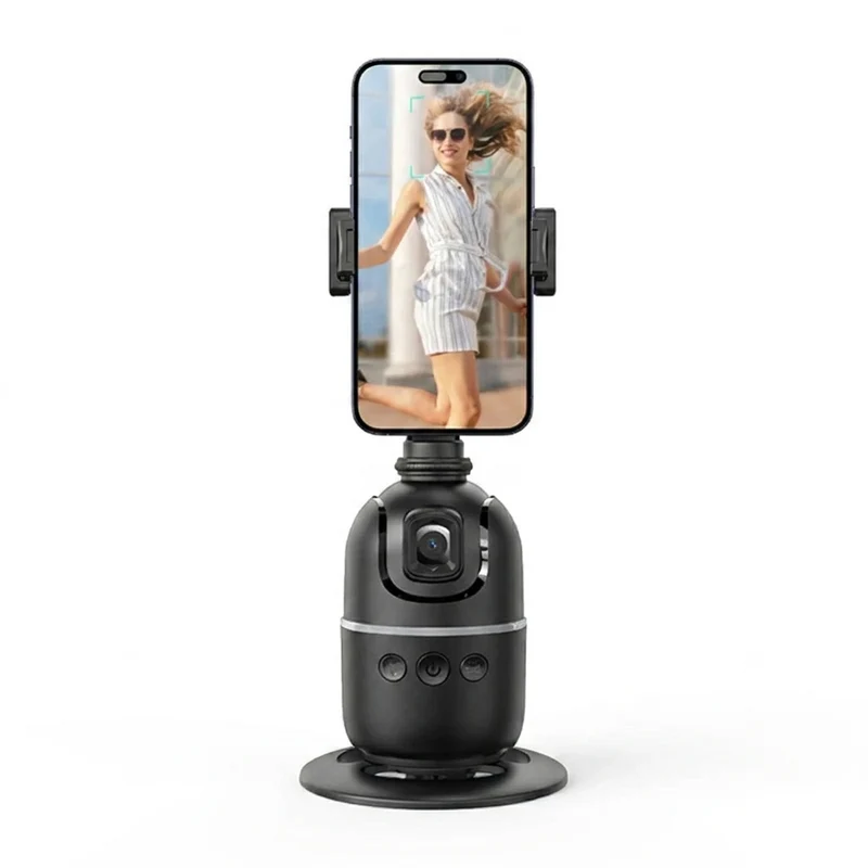P03 AI 360° Face‑Tracking Selfie Gimbal with Light — Universal Smartphone Stabiliser