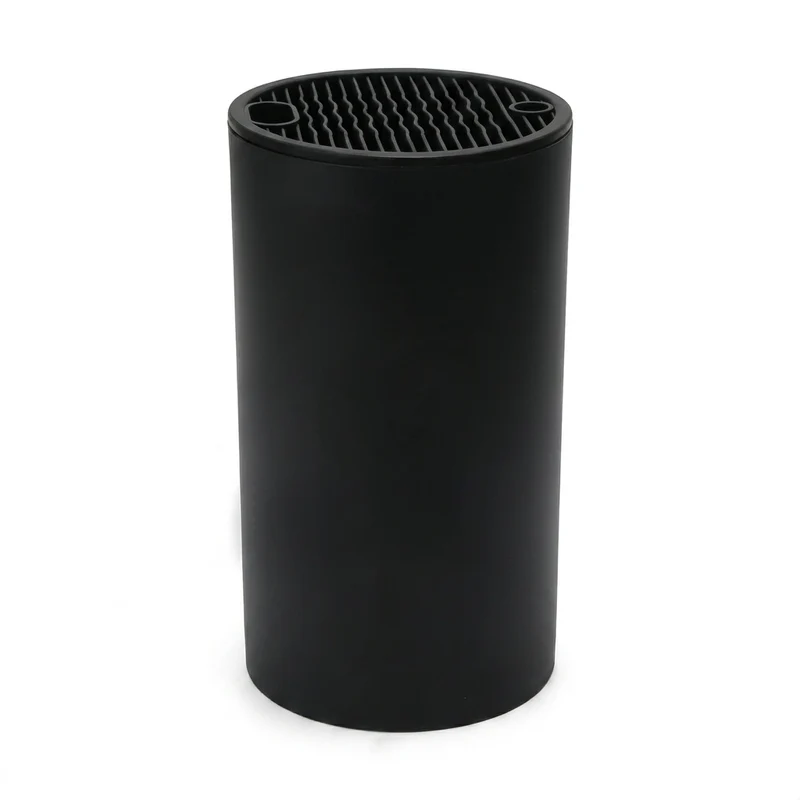 Knife Holder Insert — Black PP/TPR Kitchen Knife Organiser Stand