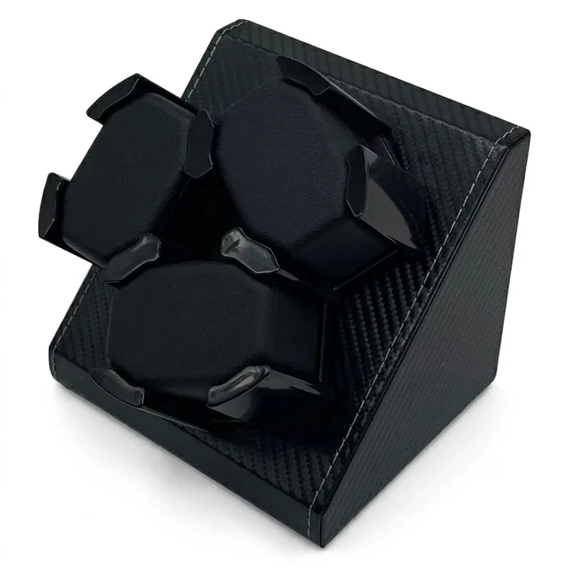 Watch Winder Box for 3 Automatic Watches – PU Leather, USB Powered