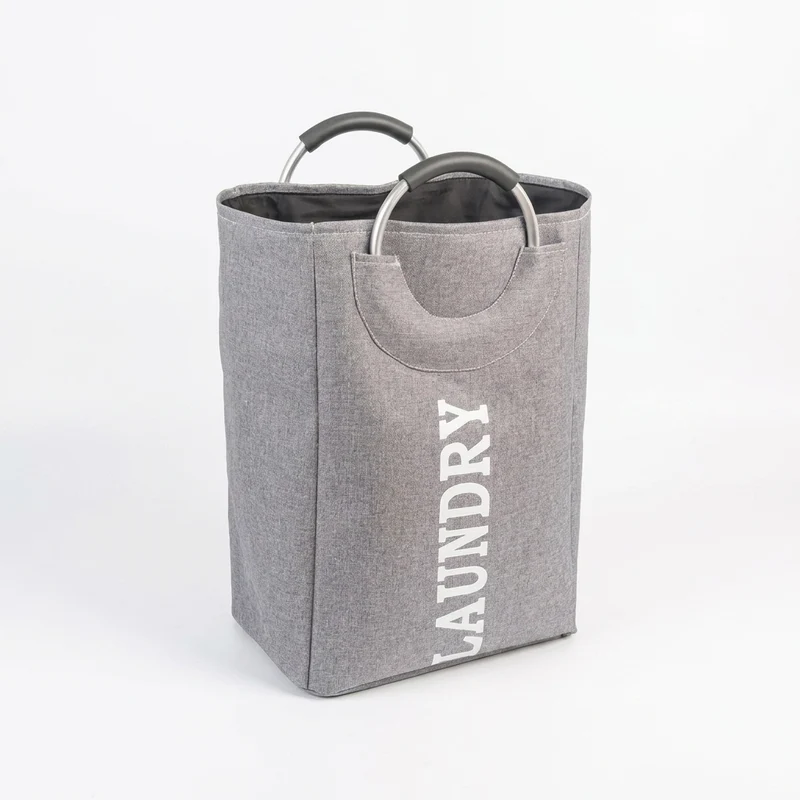 Collapsible Linen Laundry Basket – Waterproof Foldable Hamper with Handles (CT2000)