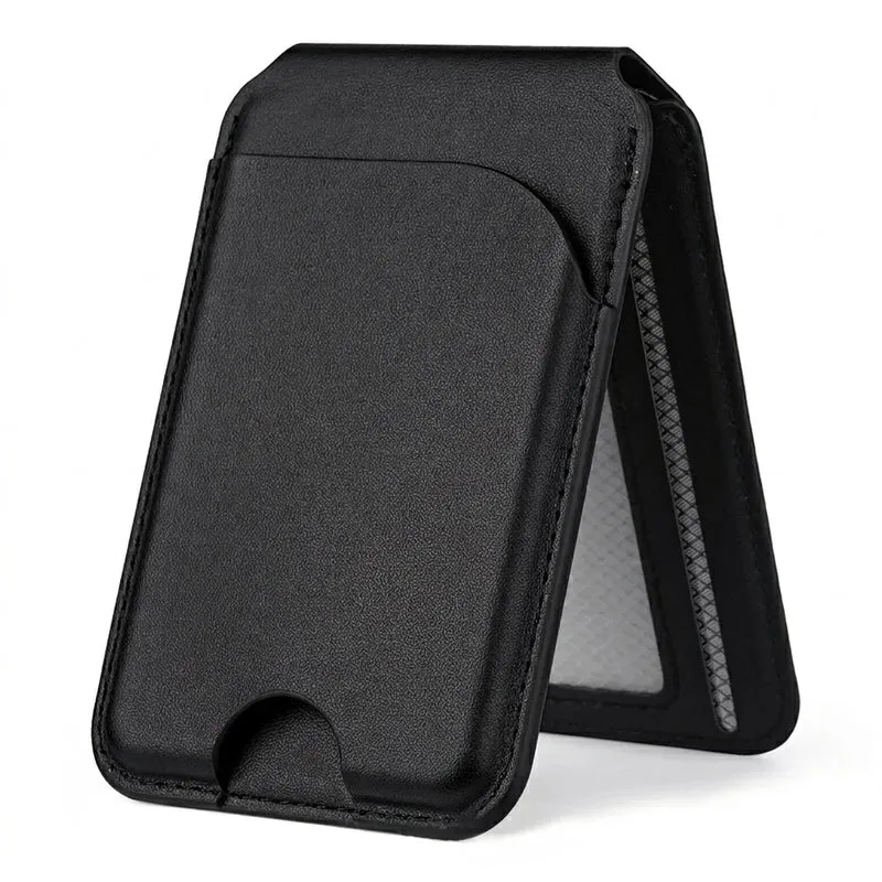 Magnetic Leather MagSafe Wallet with Stand for iPhone 16/15/14/13/12 (Not Mini)