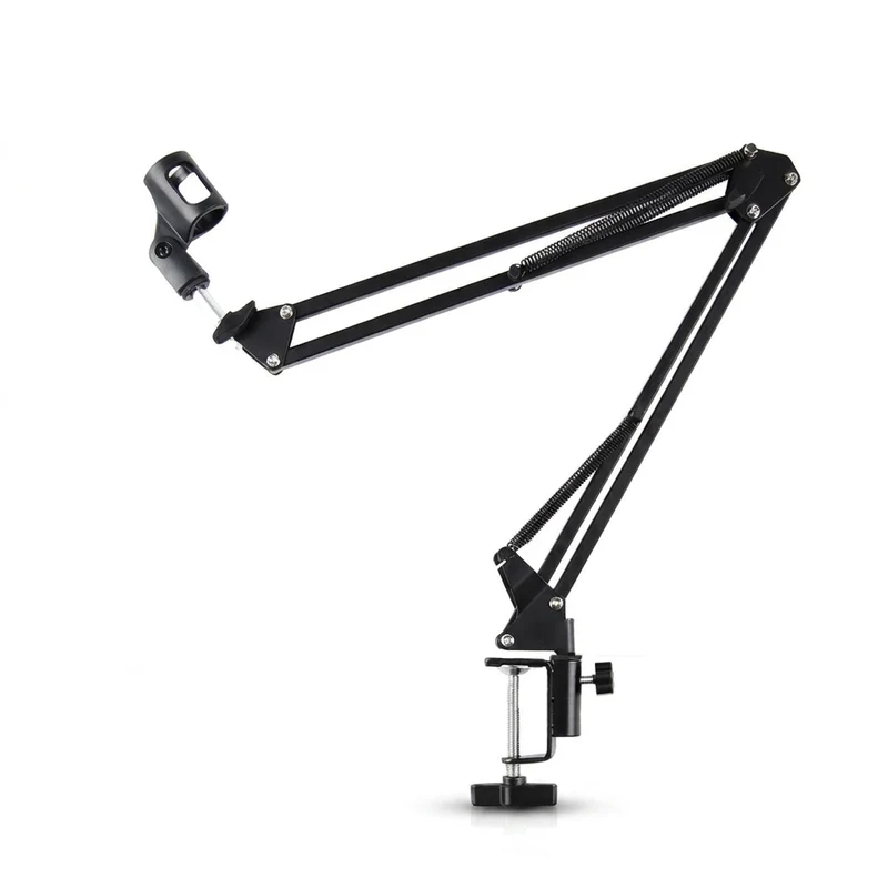 Flexible Desktop Scissor Microphone Arm – Adjustable Boom for Podcasting and Streaming