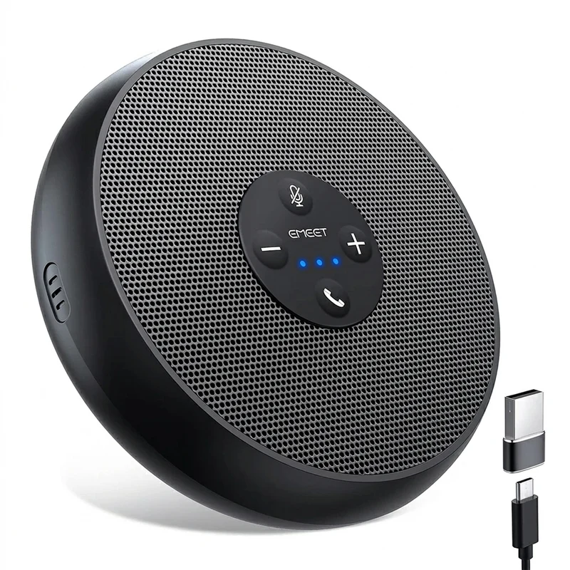 EMEET OfficeCore M1A USB Conference Speakerphone — 360° 2‑Mic Pickup