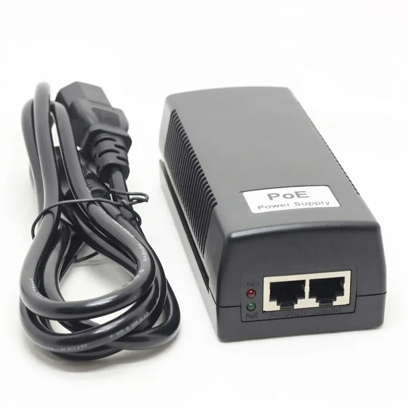 60W Gigabit PoE++ Injector (802.3bt) — 52V 1.2A, 10/100/1000 Mbps