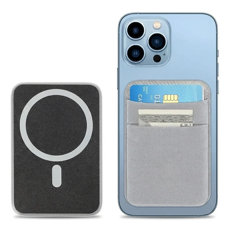 MagSafe Elastic Lycra Phone Card Holder — Fits iPhone 16/15 Pro Max & MagSafe Android