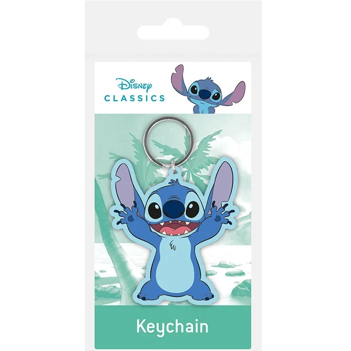 Pyramid Portachiavi Disney Classics Lilo & Stitch (Stitch Happy) - Keychain In Gomma