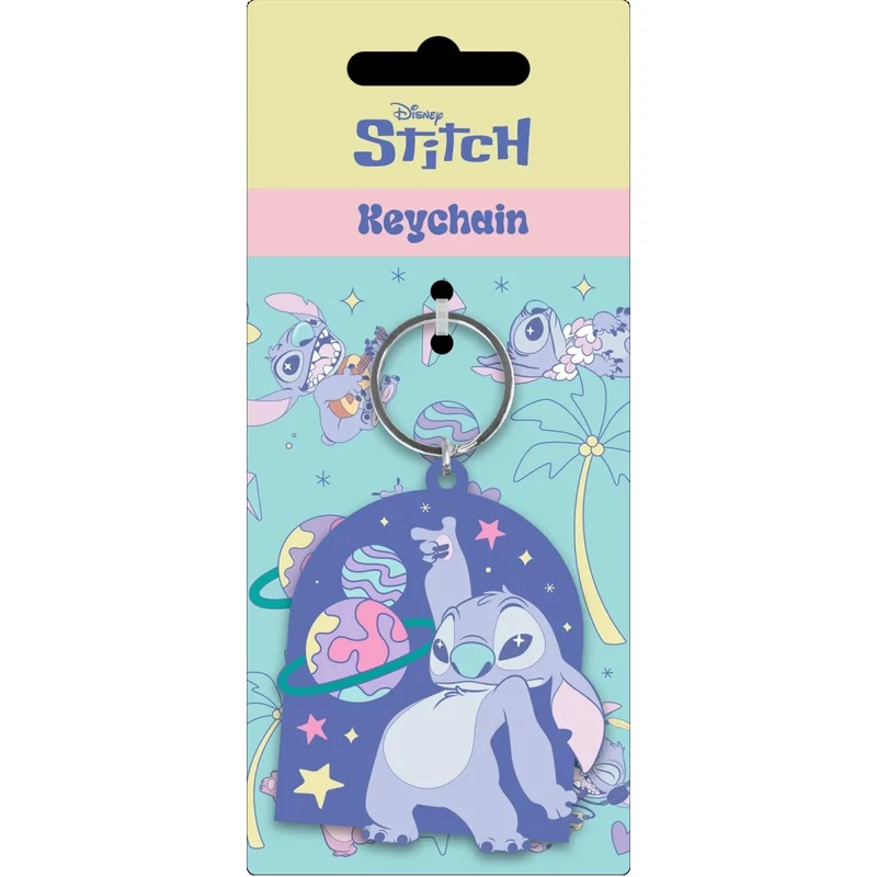 Pyramid Portachiavi Disney Lilo & Stitch (Planetario) - Keychain In Gomma