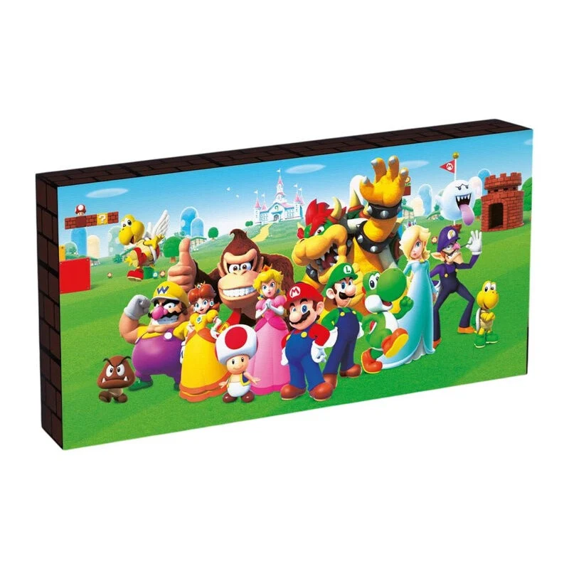 Pyramid - Tela Retroilluminata - Super Mario - Lampada Light Up Canvas - LED Poster Incorniciato Luminosa 15x30 cm