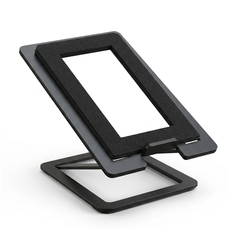 Desktop Speaker Stand — Carbon steel with shock-absorbing base