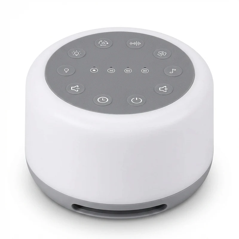 7‑Colour Night Light & 24‑Sound Sleep Machine — Rechargeable White Noise Speaker