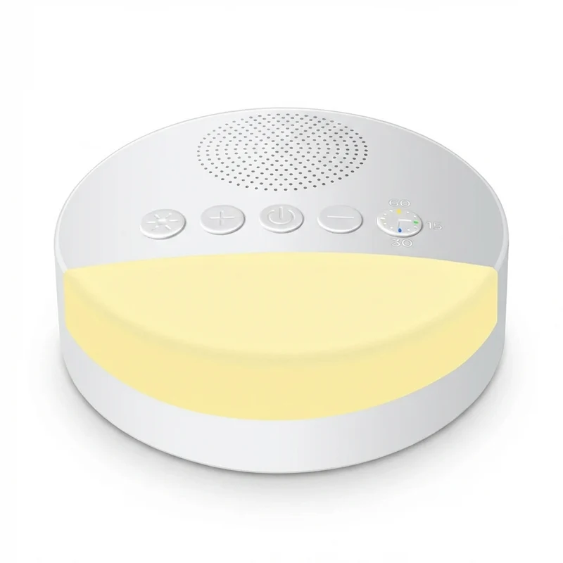 USB Rechargeable Baby White Noise Machine with Night Light & Sleep Timer