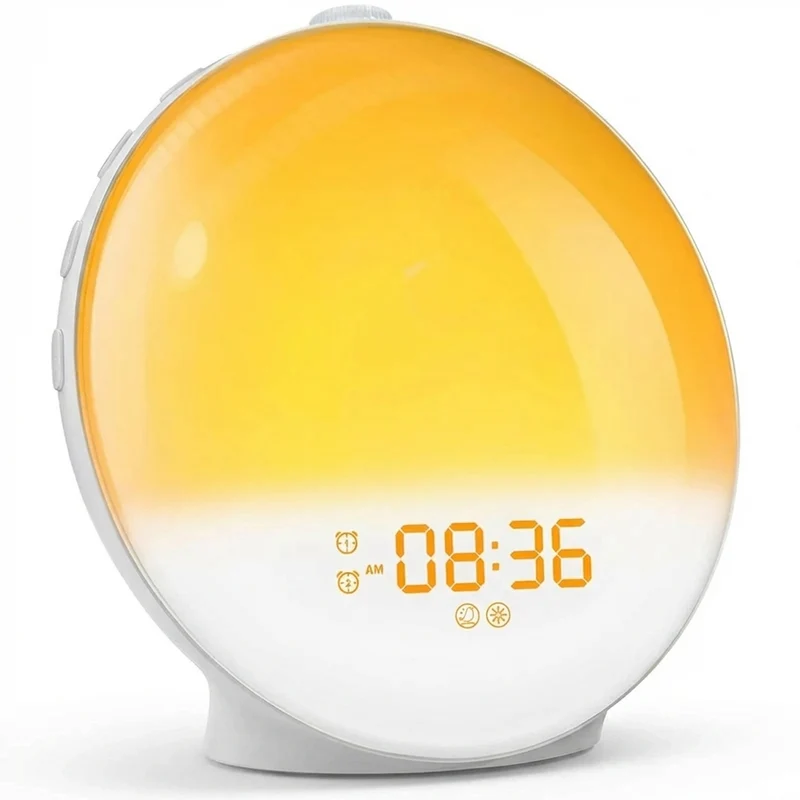 Wake Up Light Alarm Clock — Sunrise/Sunset Simulation, FM Radio & Night Light