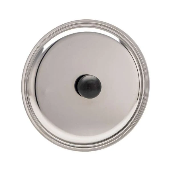 Gnali Coperchio Universale – Acciaio Inox – Diametro 26 cm con Pomello Anti-Scottatura
