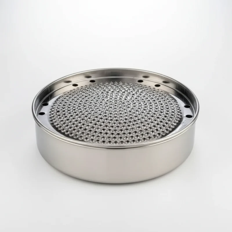 1️⃣ Gnali | Bari Grattugia Manuale in Acciaio Inox da 20 cm – Contenitore Integrato Anti-Spreco e Lamelle Professionali per Formaggio e Verdure (Modello Bari)