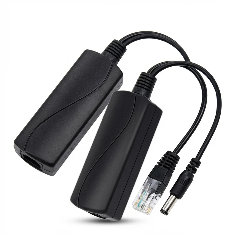 PoE Splitter 48V to 12V DC 1.2A for IP CCTV Cameras – 100 metres