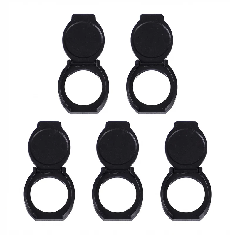 5-pack Ultra-Thin Webcam Privacy Covers for Laptops, Tablets and Phones — Black