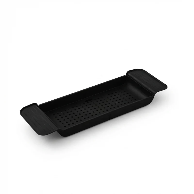 Retractable Bathtub Storage Rack — Expandable Bath Tray & Towel Shelf