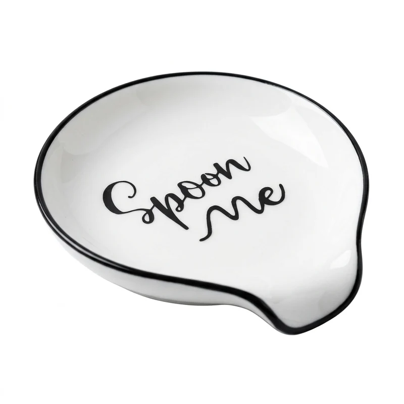White Ceramic Spoon Holder & Tray – Versatile Kitchen Organiser