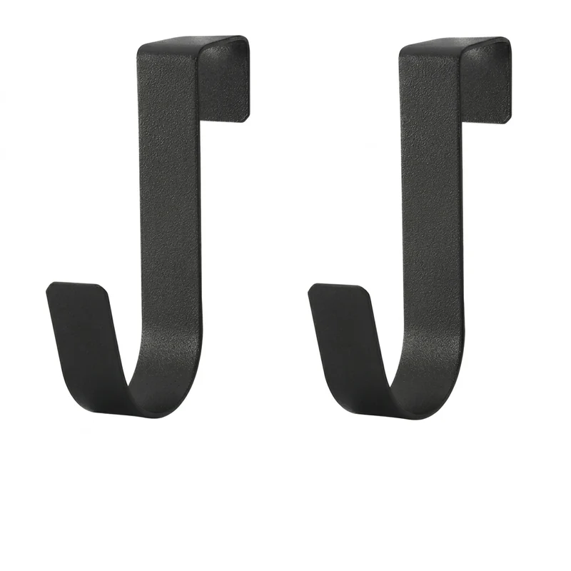 S-shaped Metal Over-Cabinet Door Hooks — Multi-purpose Kitchen & Bathroom Storage