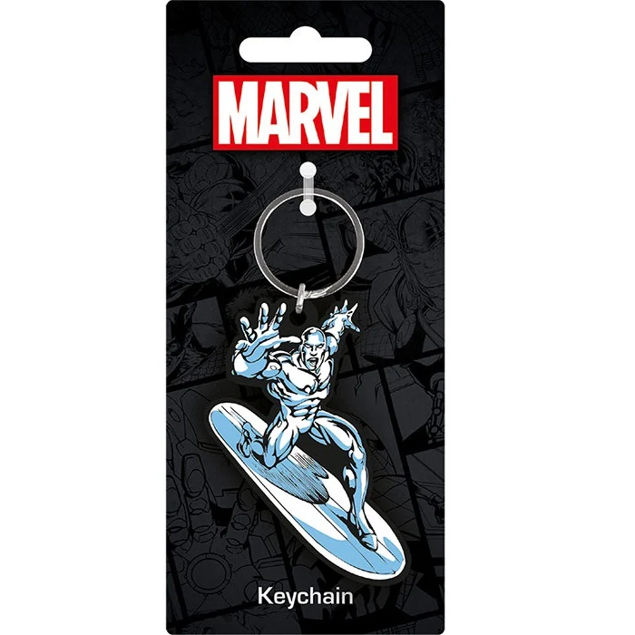 Pyramid Portachiavi Marvel (Silver Surfer) - Keychain In Gomma
