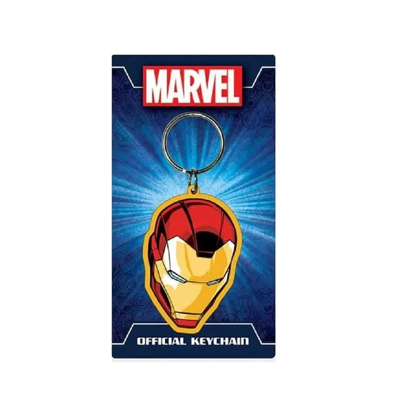 Pyramid Portachiavi Marvel (Iron Man Head) - Keychain In Gomma