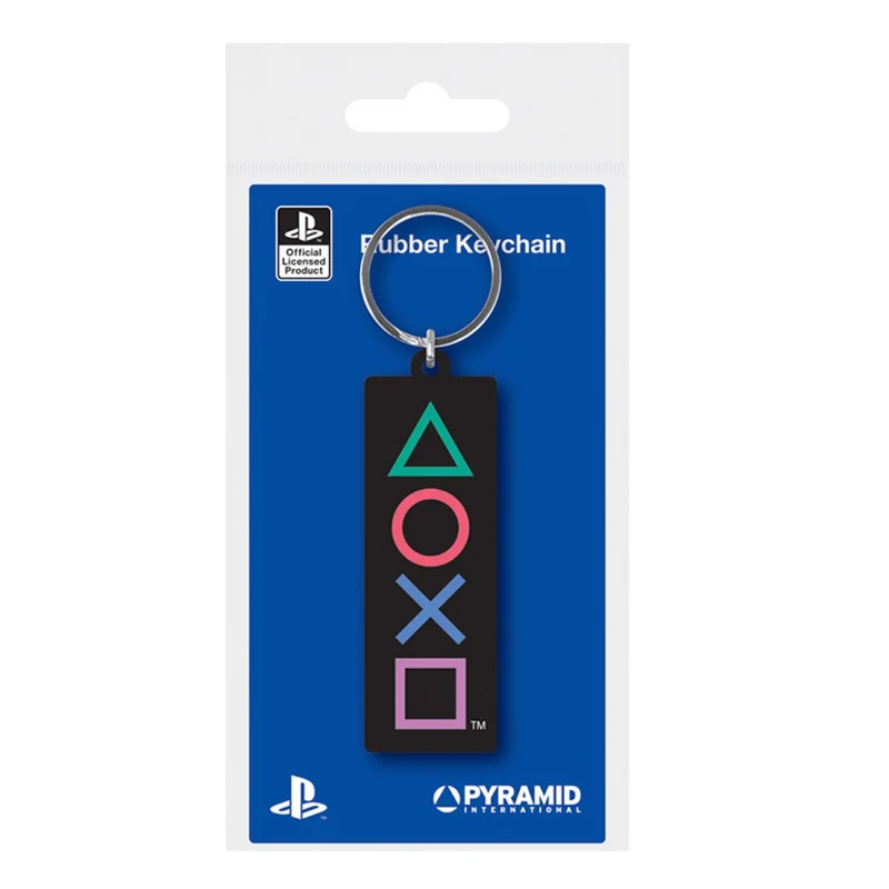 Pyramid Portachiavi Playstation (Forme) - Keychain In Gomma
