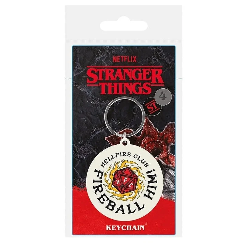 Pyramid Portachiavi Stranger Things (Hellfire Club) - Keychain In PVC Fireball Him