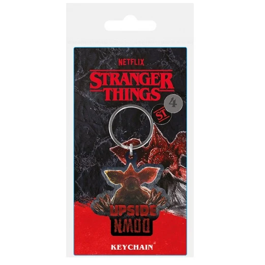 Pyramid Portachiavi Stranger Things (Demogorgon) - Keychain In Gomma Upside Down