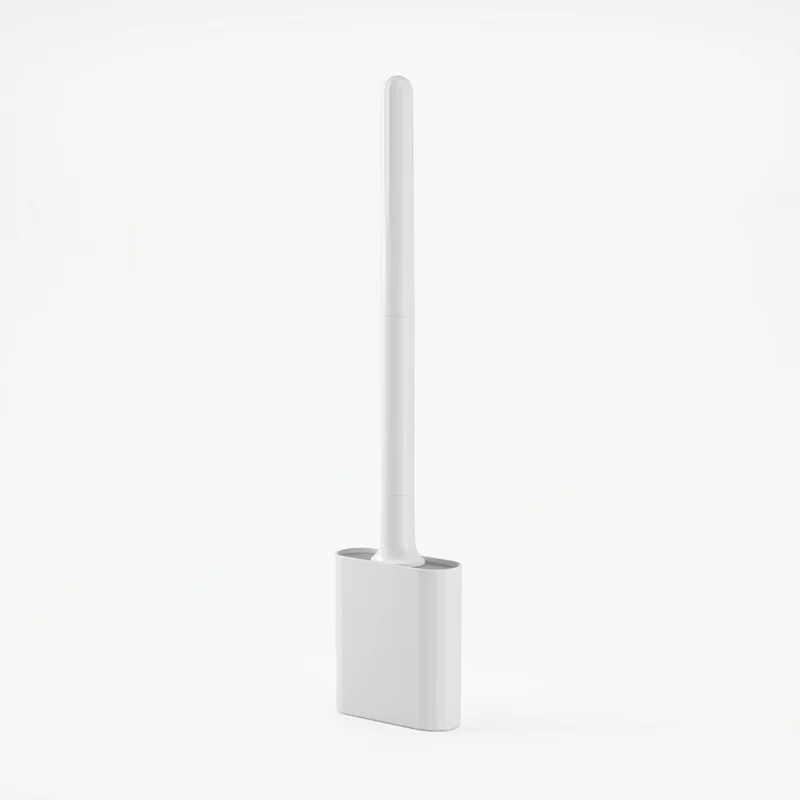 Mini Silicone Toilet Brush Set — Wall‑Mounted or Free‑Standing, Soft Silicone Brush
