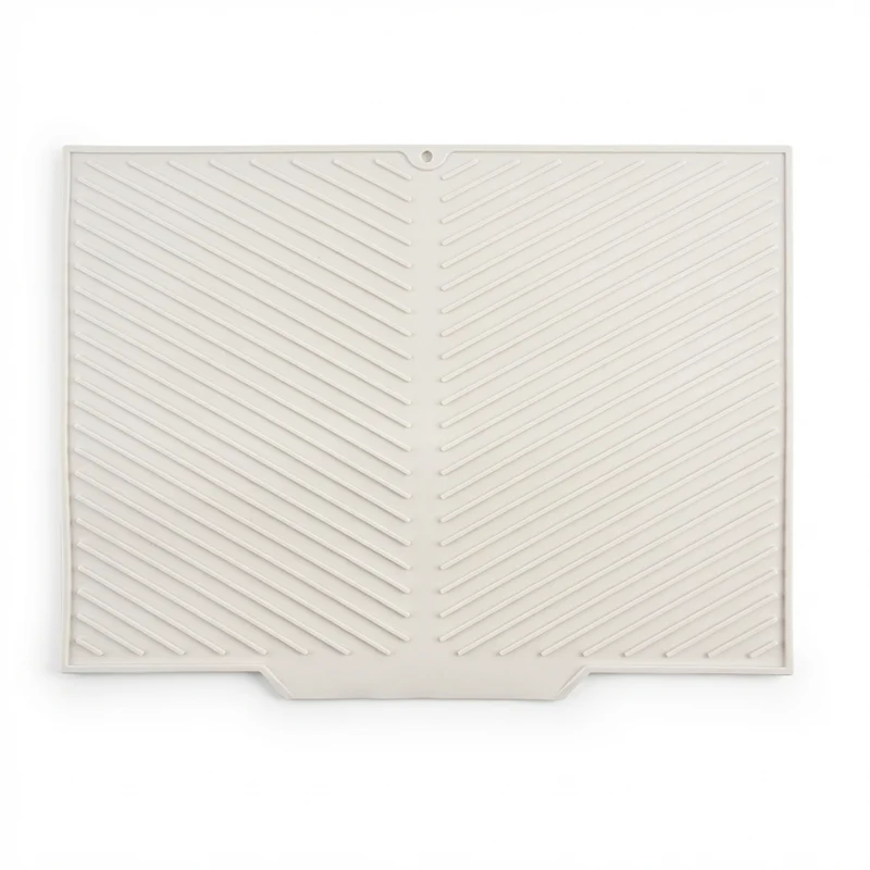 Silicone Drying Mat & Anti-Scald Coaster — Non-Slip Rectangle Dish Drainer