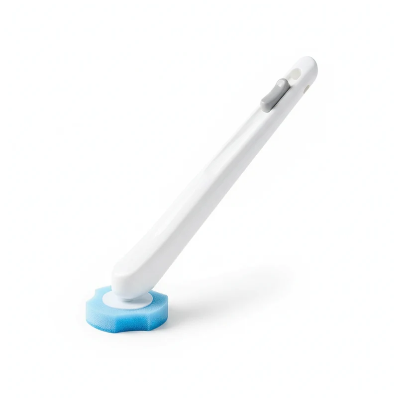 Flushable Toilet Brush Refills – 48 Disposable Sponge Heads (Blue)
