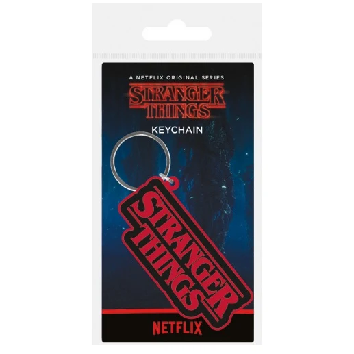 Pyramid Portachiavi (Stranger Things Logo) - Keychain In Gomma Netflix ST