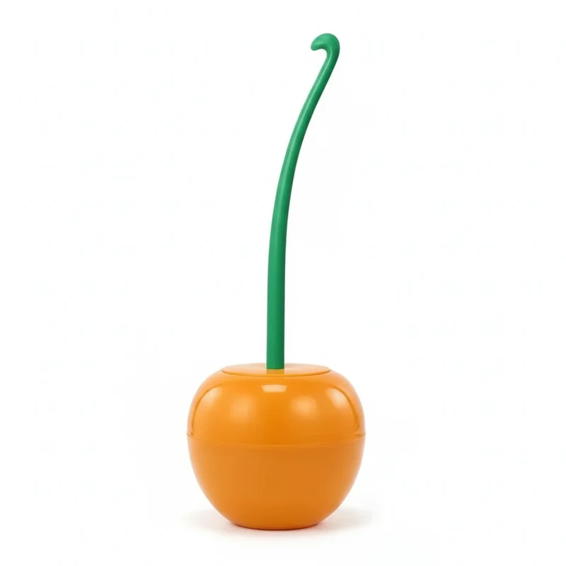 Add Cherry-shaped Lavatory Brush & Holder — Red (also available in orange)