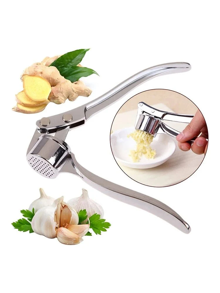 Garlic Press Crusher Mincer Kitchen Stainless Steel Garlic Smasher Squeezer Manual Press Grinding Tool Kitchen Accessories