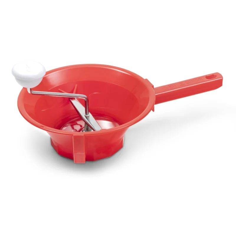 Passaverdura Manuale TOMATALO ANNIVERSARY ∅22 cm - ∅20 cm | Plastica e Acciaio | 3 Filtri Intercambiabili | Rosso Edizione Speciale