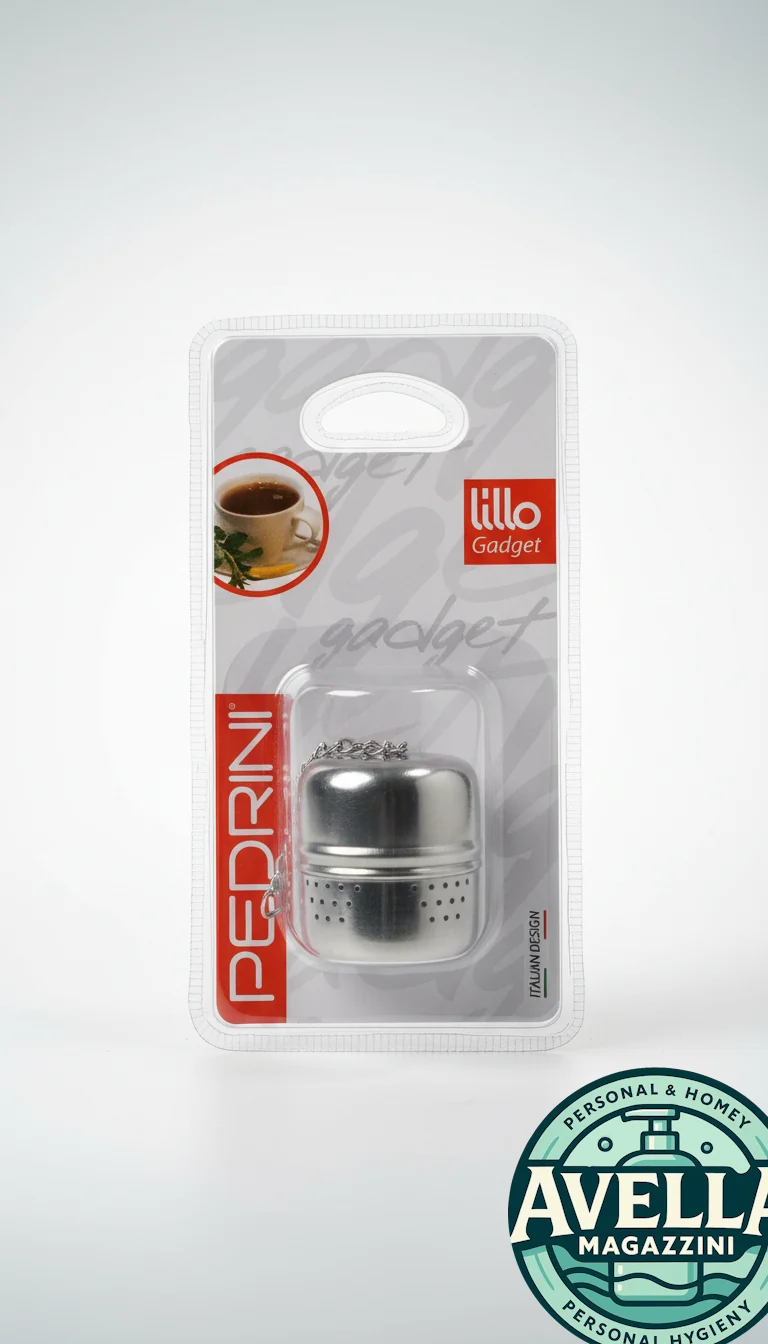 Pedrini Lillo Gadget - Filtro Tè a Palla / Infusore | Accessorio in Acciaio Inox, Ideale per Tè e Tisane Sfuse, Italian Design