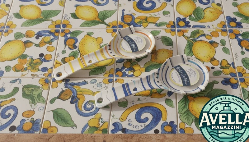 AR.CA Poggiamestolo in Melamina Decorato - Design Moderno e Salvaspazio per Cucina