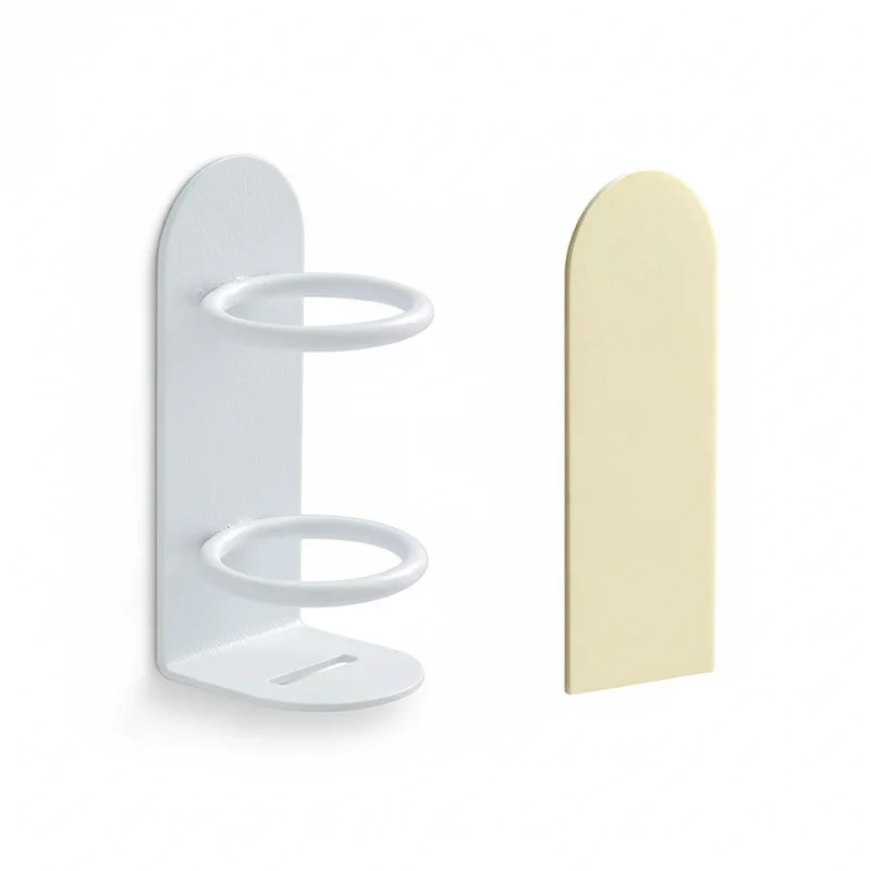 Adhesive Wall-Mounted Electric Toothbrush Holder — Steel, No-Drill